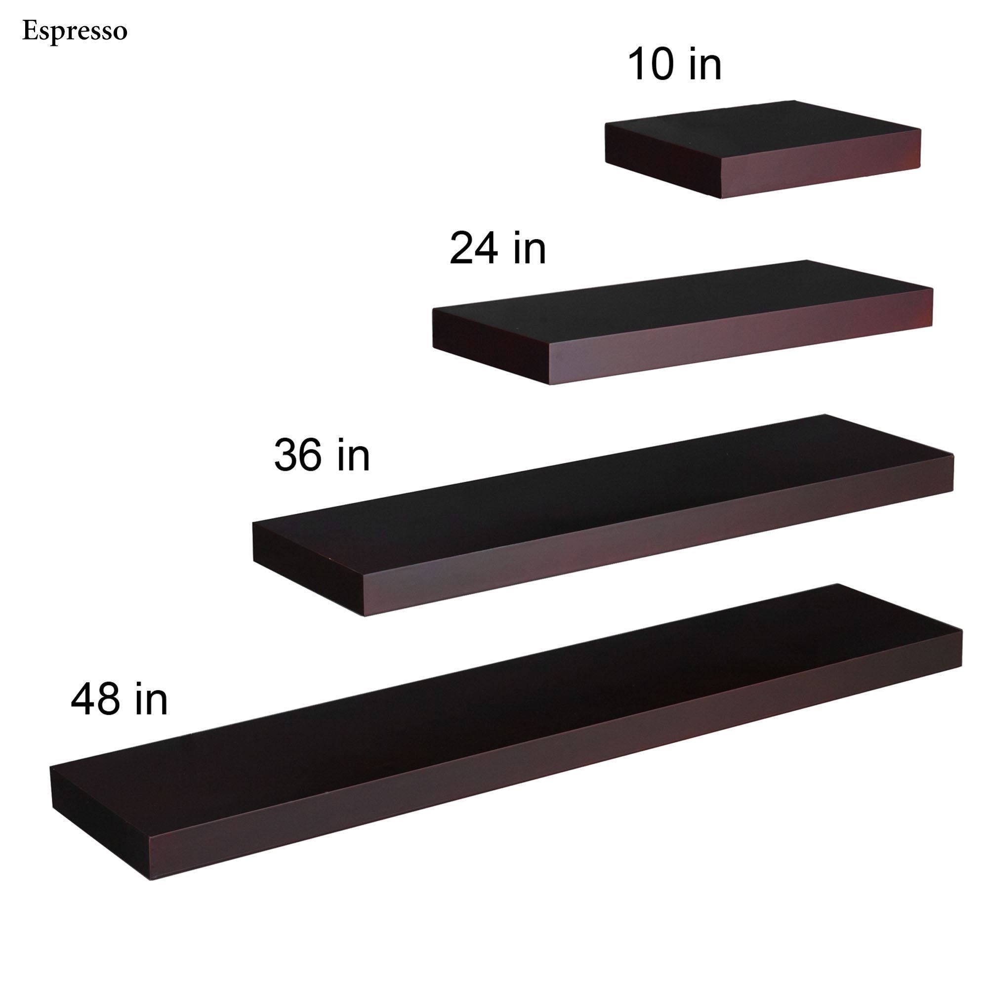 Manhattan Black Wooden Floating Wall Shelves For Floating Wall Shelves (View 7 of 15)