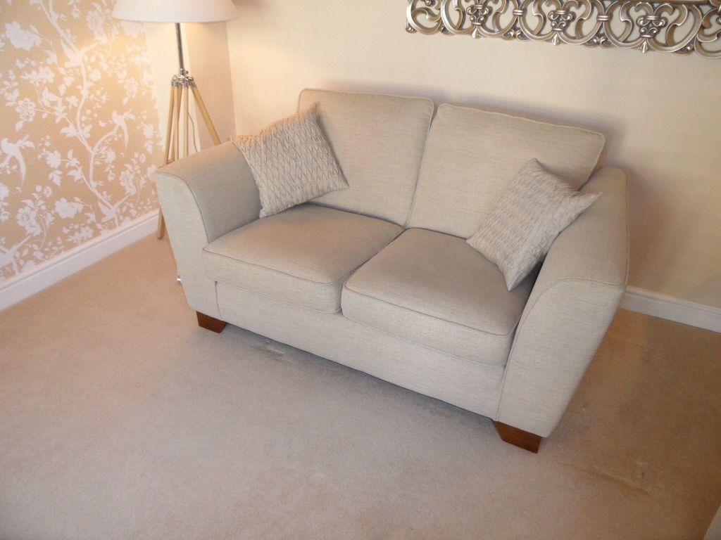 Marks Spencer Urbino Beige Fabric 2 Seat Sofa In Guiseley With Regard To Marks And Spencer Sofas And Chairs (View 15 of 15)