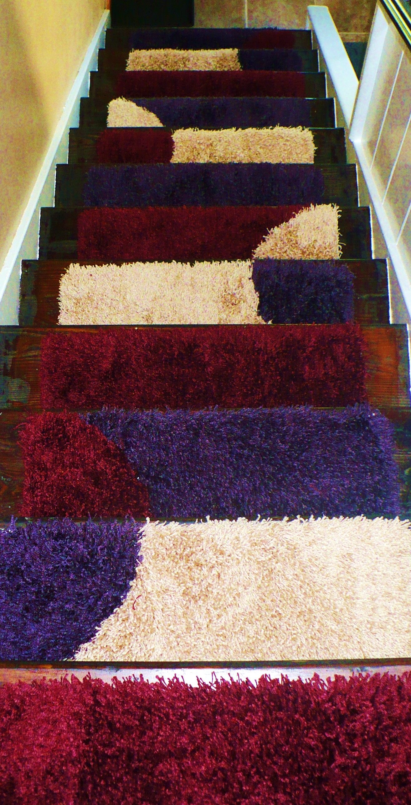 My Area Rug For The Stairs Custom Made Out Of Carpet Samples Inside Custom Made Area Rugs (View 9 of 15)