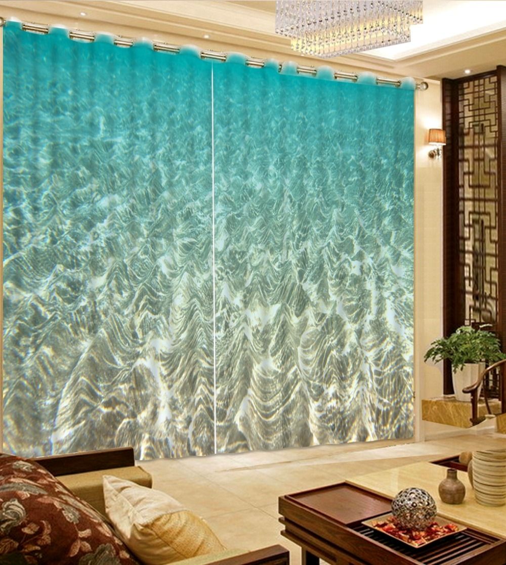 Online Get Cheap Blue Room Curtains Aliexpress Alibaba Group Intended For Cheap Custom Curtains (View 11 of 25)