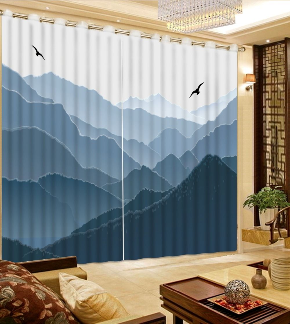 Online Get Cheap Custom Printed Shower Curtains Aliexpress Inside Cheap Custom Curtains (View 5 of 25)