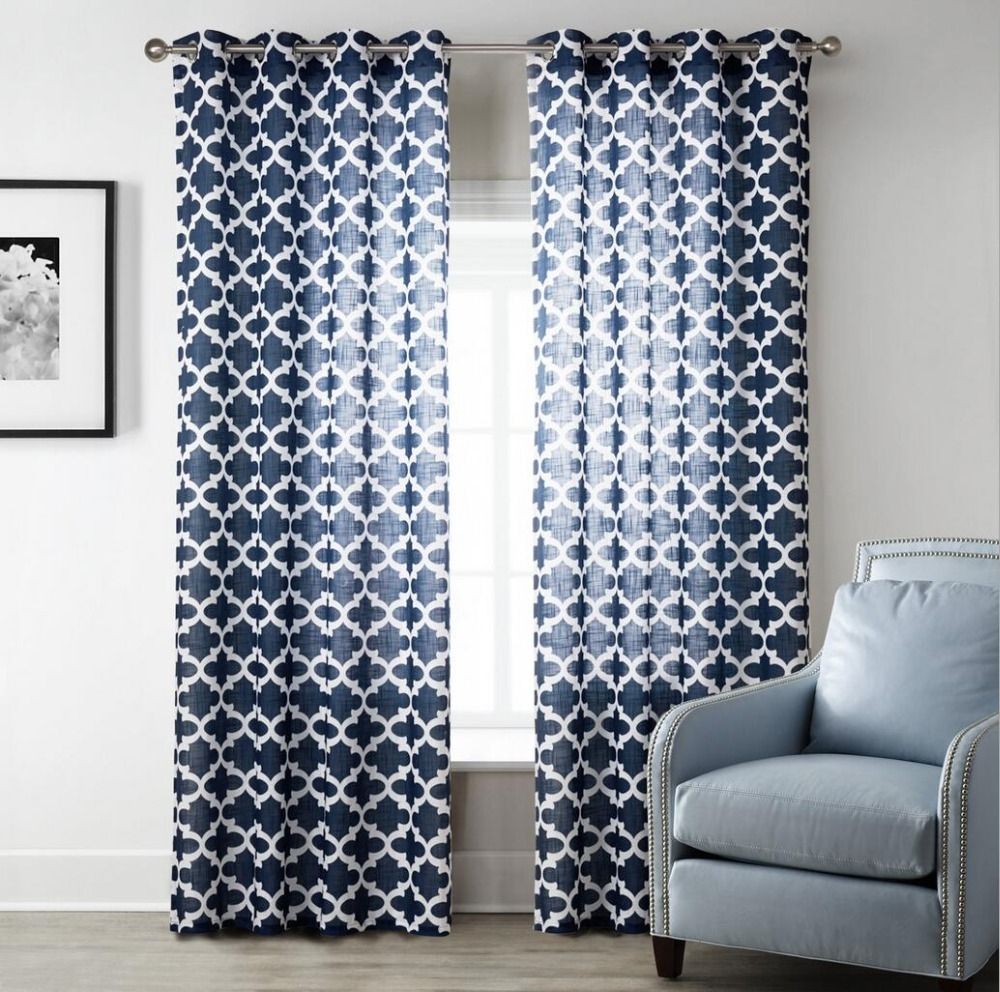 Online Get Cheap Navy Blue Curtains Aliexpress Alibaba Group In Blue Curtains For Bedroom (View 14 of 25)