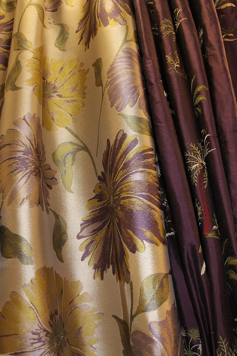 Our Designer Fabrics For This Winter Season Throughout Purple And Gold Curtains (View 22 of 25)