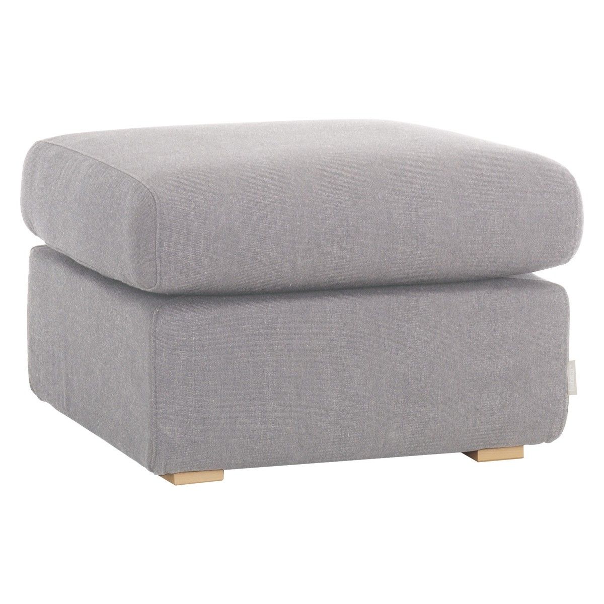 Porto Grey Fabric Footstool Buy Now At Habitat Uk Within Fabric Footstools (View 6 of 15)