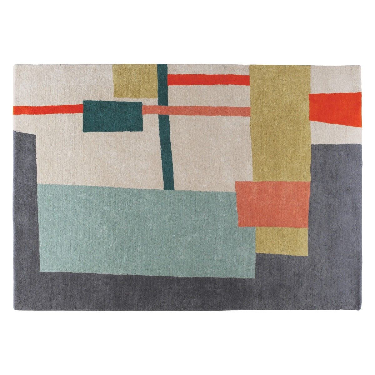 Quentin Large Multi Coloured Wool Rug 170 X 240cm Buy Now At Pertaining To Multicoloured Wool Rugs (Photo 7 of 15)