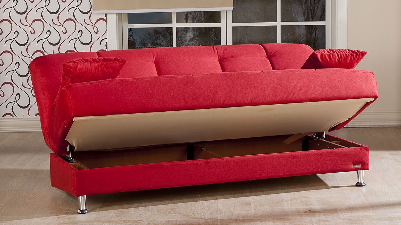 Red Sofa Set Vegas Convertible Living Room Set Rainbow Red Sofa Intended For Red Sofas And Chairs (View 4 of 15)