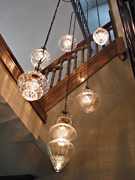 Remarkable Deluxe Stairwell Lighting Pendants Throughout Cristallo Cluster In Stairwell Yc Pendant Lights Pinterest (Photo 2 of 25)