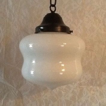 Remarkable Trendy Milk Glass Pendant Light Fixtures Throughout Best Milk Glass Pendant Products On Wanelo (View 24 of 25)