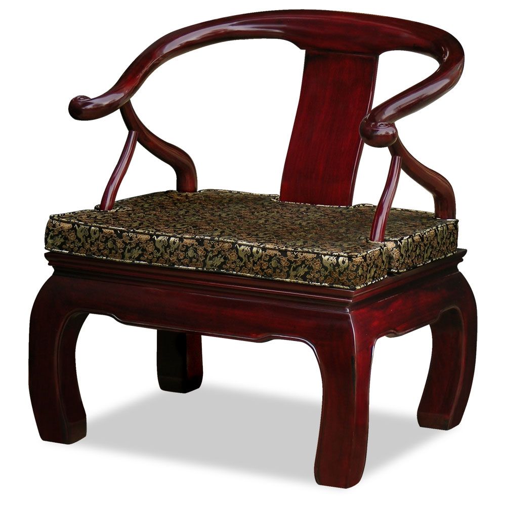 Rosewood Chow Leg Monk Chair Asian Style Chairs And Stools Intended For Monk Chairs (View 2 of 15)