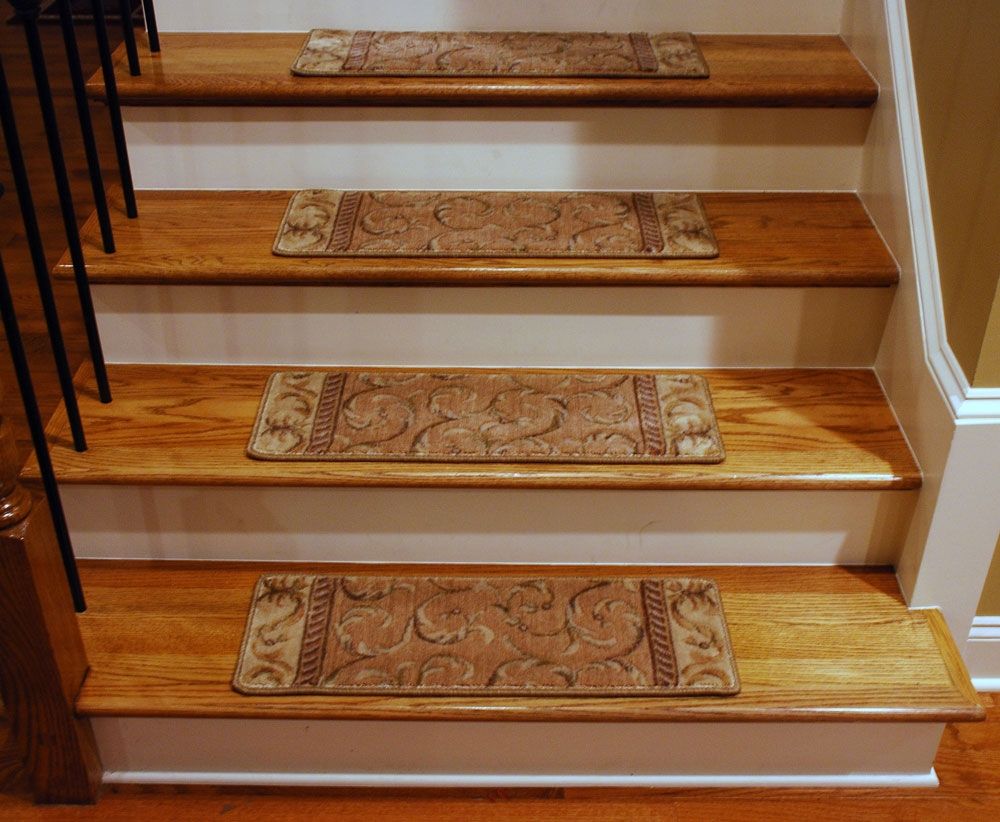 Rug Treads Roselawnlutheran In Individual Stair Tread Rugs (View 4 of 15)