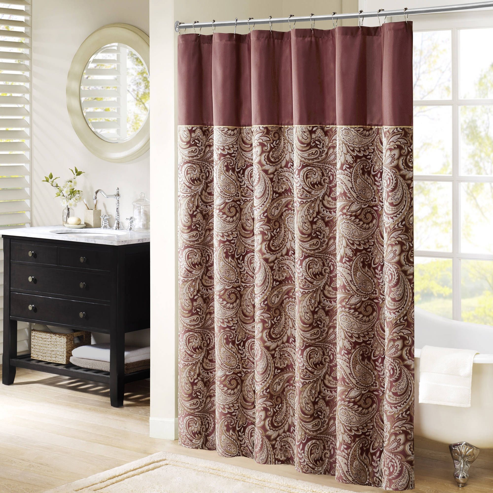 Shower Curtains Walmart Walmart Inside Purple And Gold Curtains (View 11 of 25)