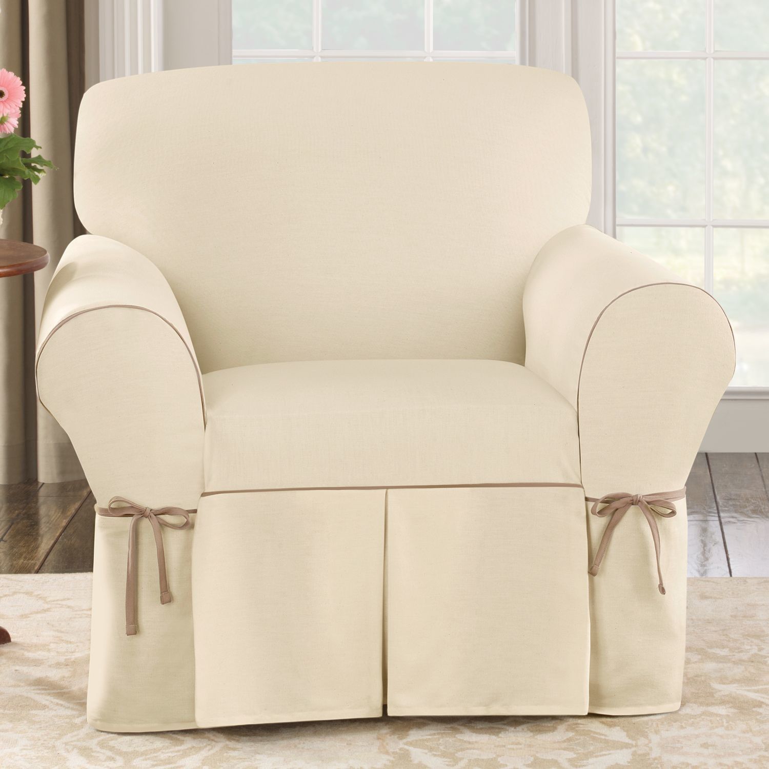 Slip Covers For Chairs Parson Chair Slipcovers For New Look How With Regard To Sofa And Chair Slipcovers (View 8 of 15)