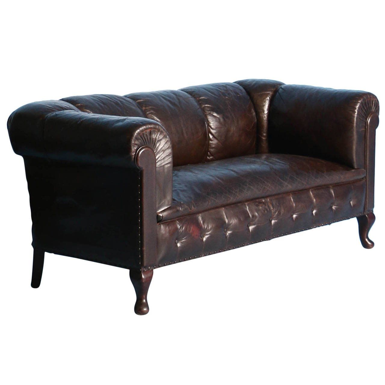 Small Vintage Chesterfield Sofa England Circa 1920 1940 At 1stdibs With Regard To Small Chesterfield Sofas (View 6 of 15)