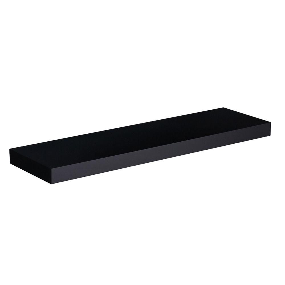 Southern Enterprises 10 In Chicago Black Floating Shelf Price With Regard To Floating Shelf (View 12 of 15)