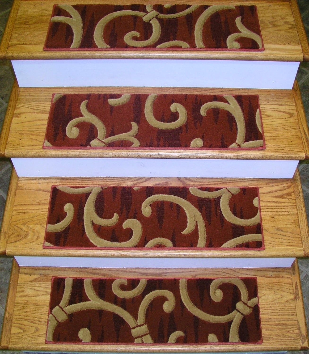 Stair Tread Carpet Zamora Carpet Stair Treads Set Of 13 W Landing Pertaining To Braided Carpet Stair Treads (View 15 of 15)