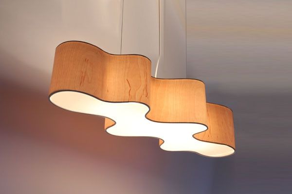 Stunning Premium Wood Veneer Lighting Pendants Intended For Lampa Cloud Mesa Lampa Cloud Mesa Pendant Light (Photo 10 of 25)