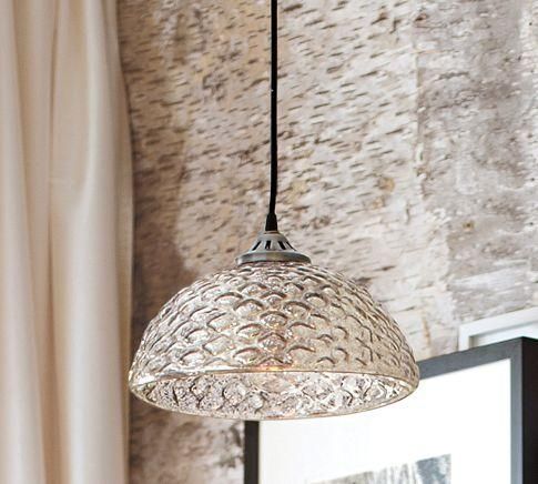 Stunning Variety Of Mercury Glass Pendant Lights At Anthropologie Intended For Hobnail Mercury Glass Votive Candle Holder Ltcentergt (View 20 of 25)