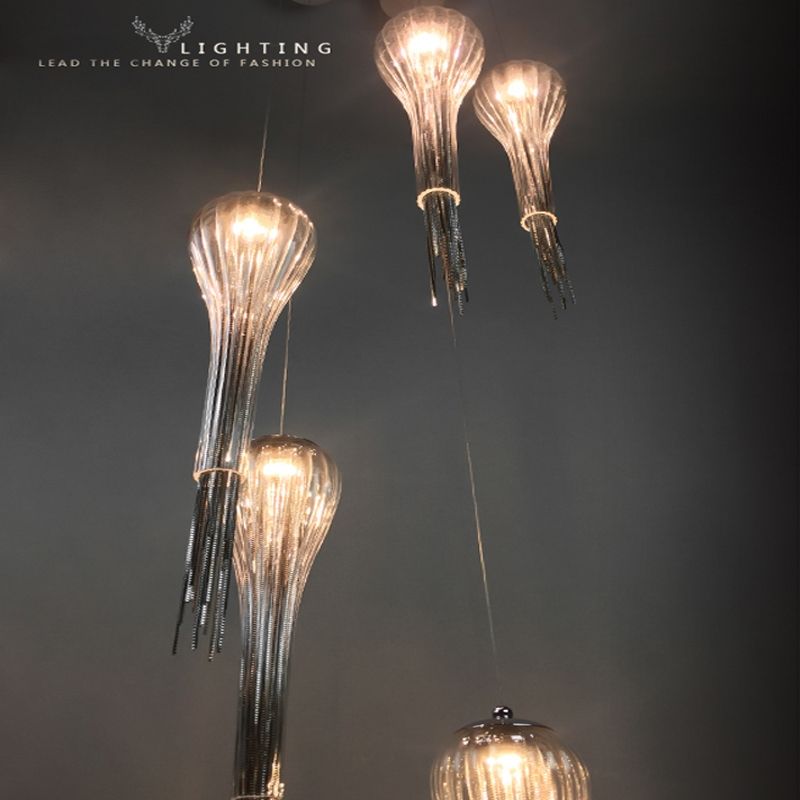 Stunning Wellknown Jellyfish Pendant Lights Inside Jellyfish Pendant Light Solar Design (Photo 13 of 25)