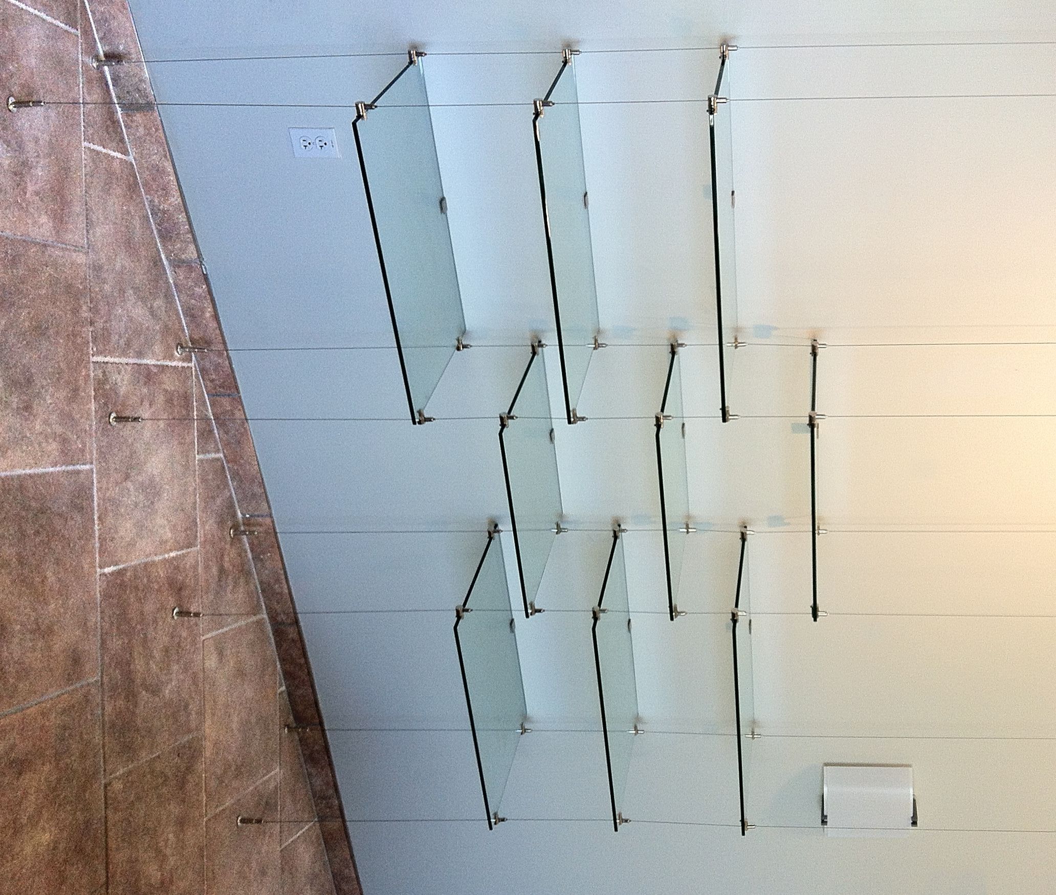 Suspended Cable Shelves For Ventana Medical Systems Artistry In For Wire Suspended Glass Shelves (View 3 of 15)