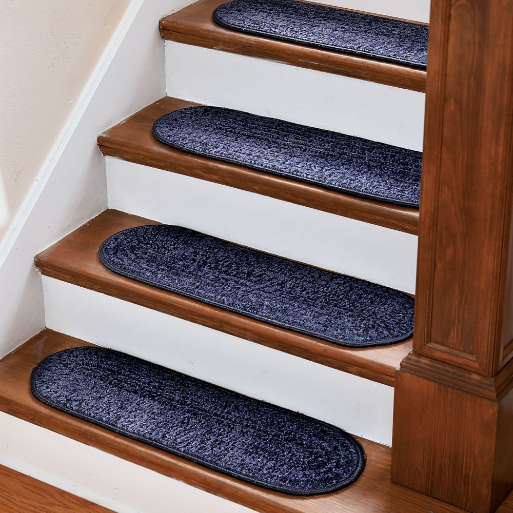 The No Slip Stair Treads Hammacher Schlemmer With Regard To Floor Treads (View 9 of 15)