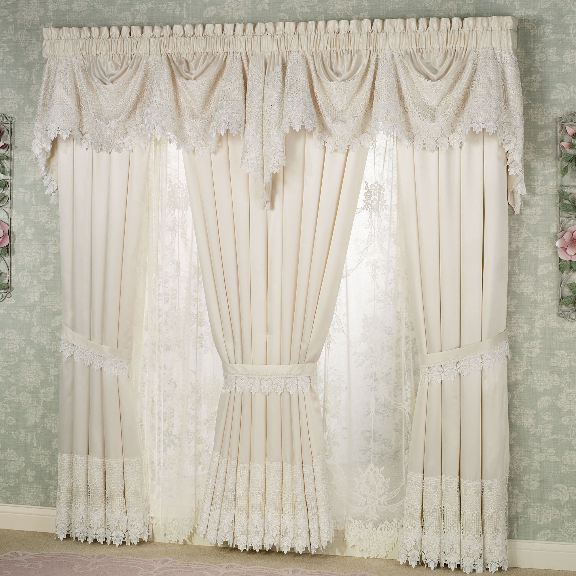 Trousseau Lace Curtains With Regard To Lace Curtains (View 12 of 25)