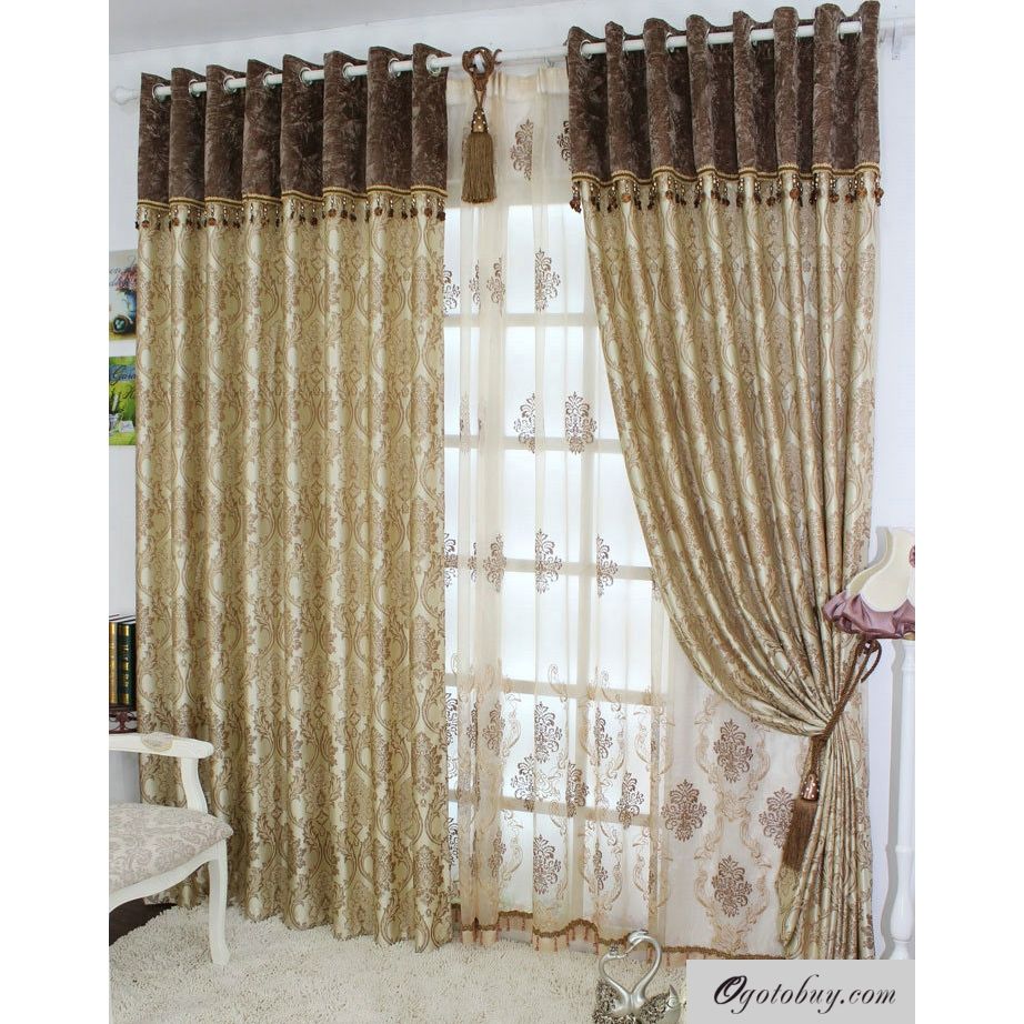 Two Pattern Draperies Curtains Of Floral Leaf Patterns And Within Pattern Curtain Panels (Photo 23 of 25)