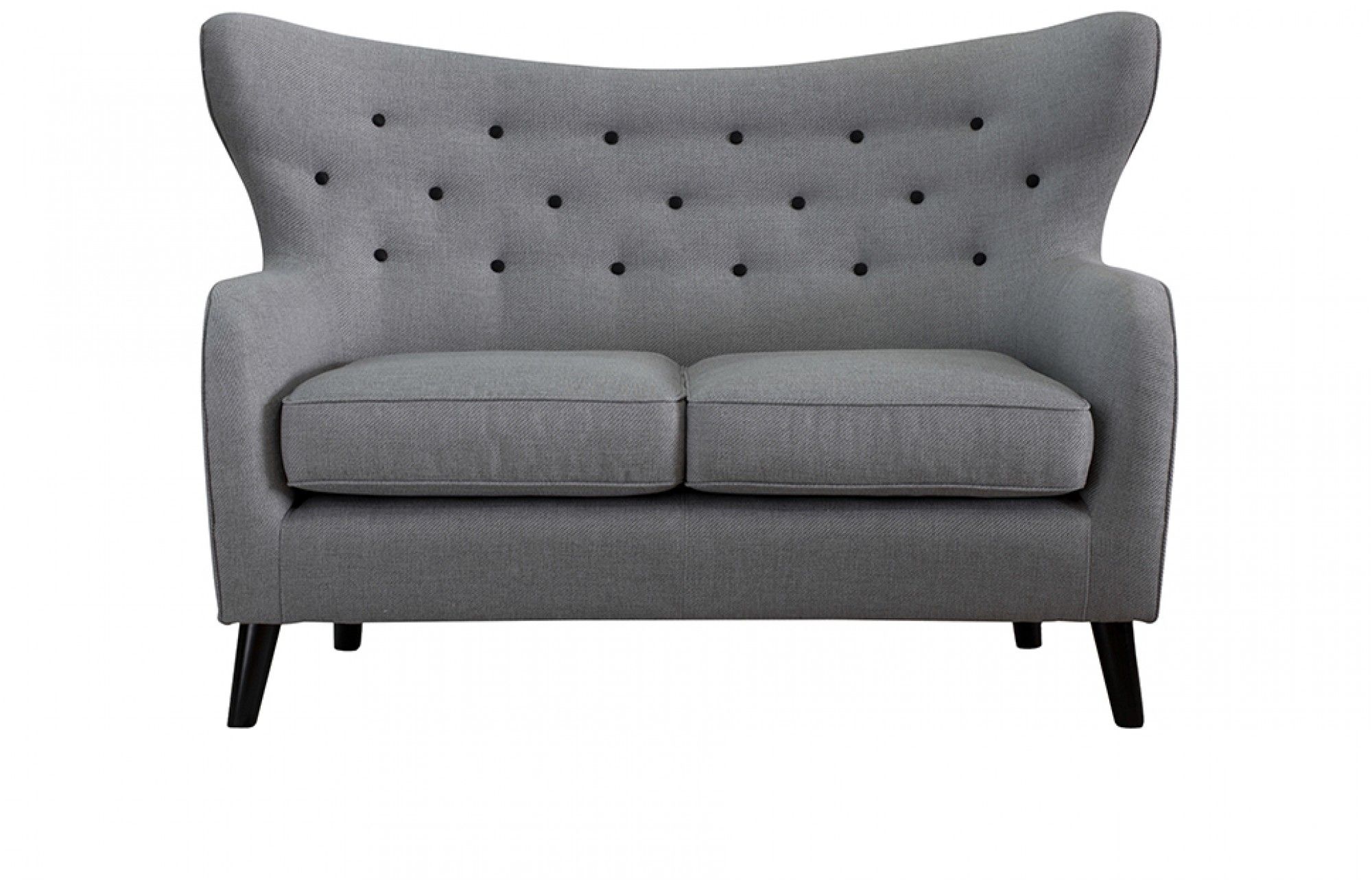 Wilfred Two Seater Sofa In Stone Grey Out And Out Original Regarding Two Seater Chairs (View 10 of 15)