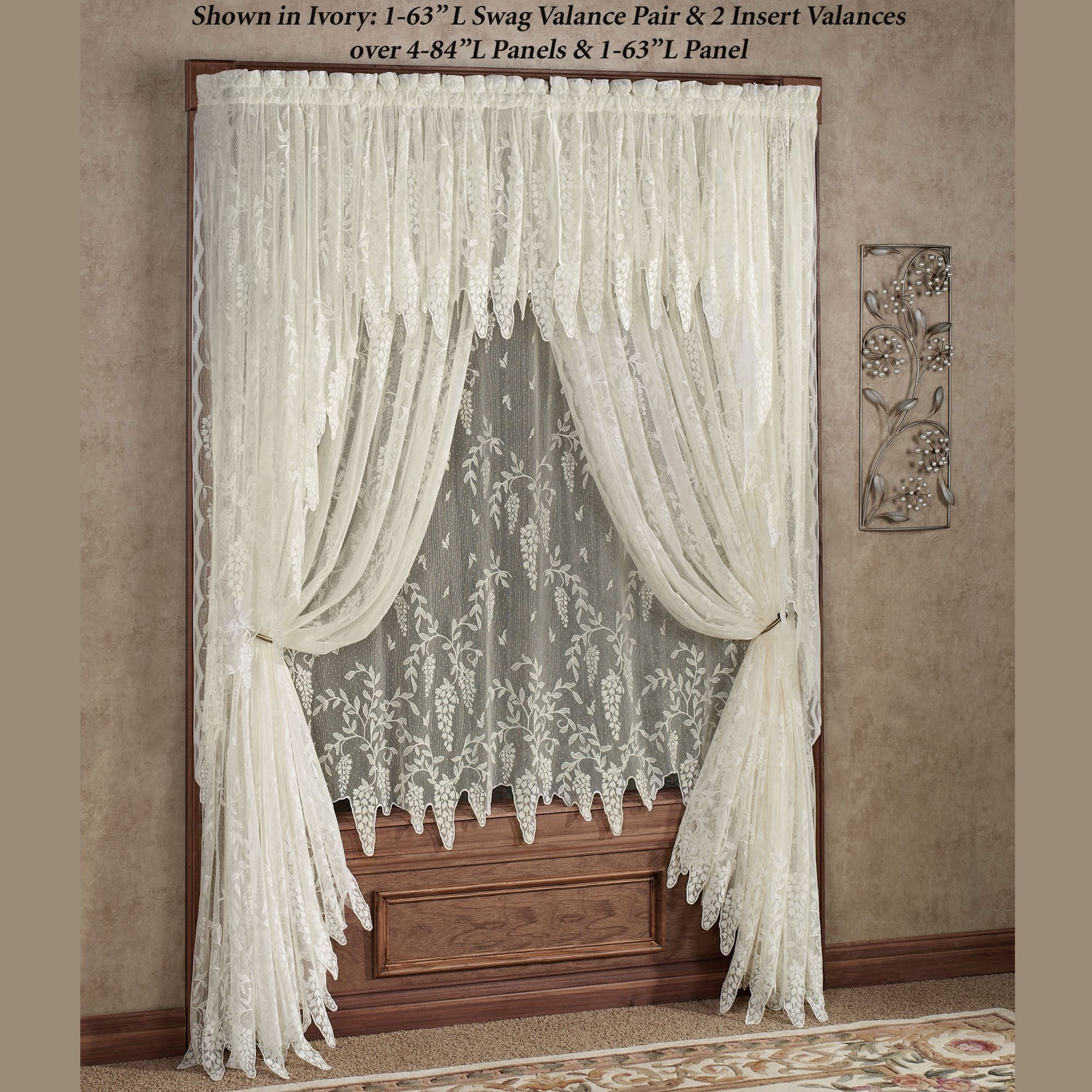 Wisteria Arbor Lace Window Treatments For Lace Curtains (View 2 of 25)