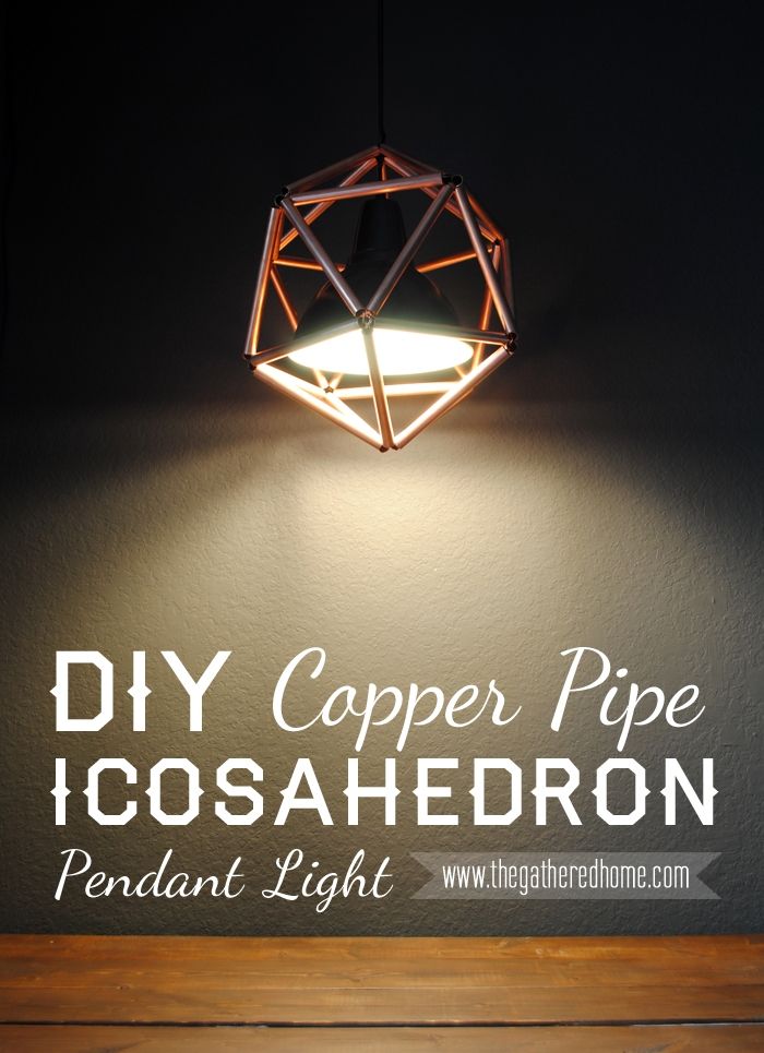 Wonderful Popular Dodecahedron Pendant Lights With Copper Pipe Icosahedron Light Fixture (View 24 of 25)