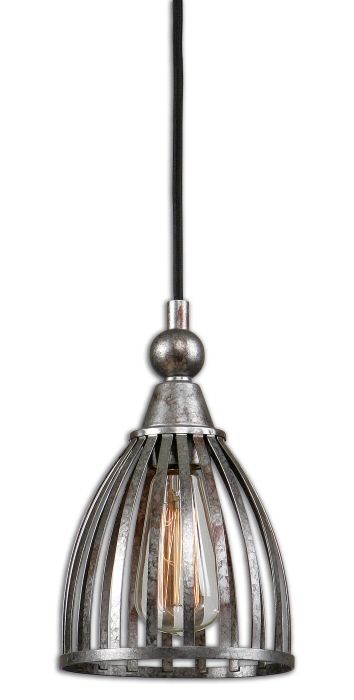 Wonderful Top Blown Glass Mini Pendant Lights Pertaining To Uttermost 22011 Aragon Nickel Plated 12 Inch Diameter Blown Glass (View 19 of 25)