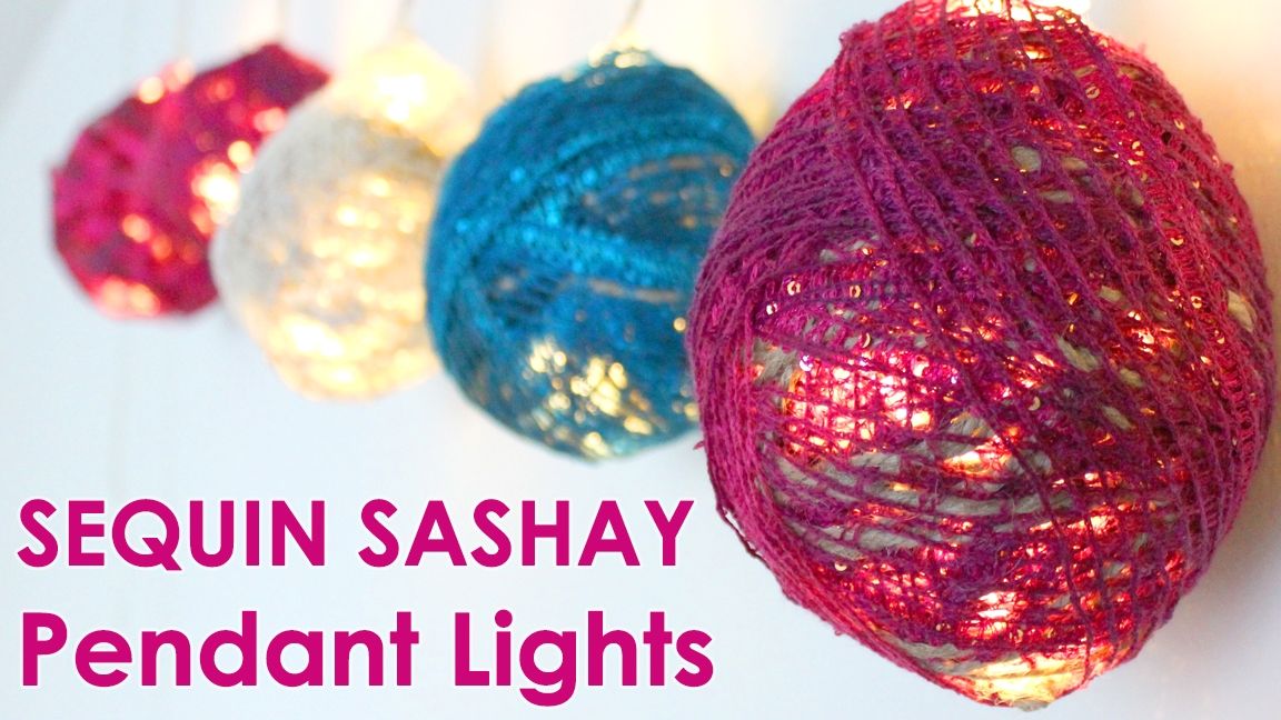 Wonderful Unique Diy Yarn Pendant Lights Pertaining To Glam Yarn Pendant Lights Diy Dorm Decor Studio Knit (View 20 of 25)