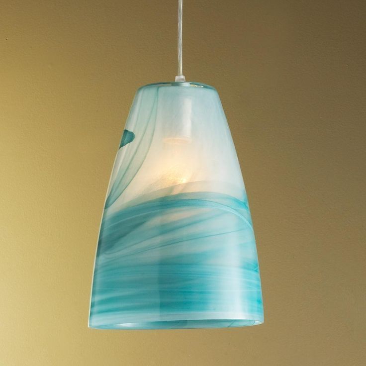 105 Best Sea Glass Lighting Images On Pinterest Glass Pendants Pertaining To Turquoise Pendant Chandeliers (View 8 of 25)