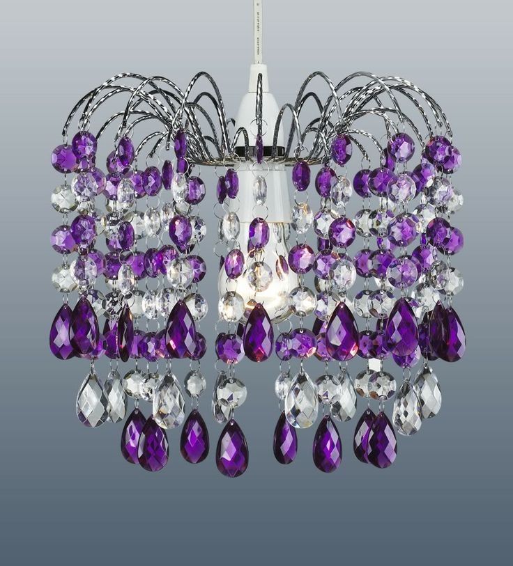 108 Best Lighting Images On Pinterest Within Purple Crystal Chandeliers (View 20 of 25)
