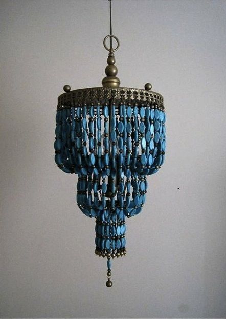 111 Best Diy Chandelier Lighting Ideas Images On Pinterest Regarding DIY Turquoise Beaded Chandeliers (View 5 of 25)