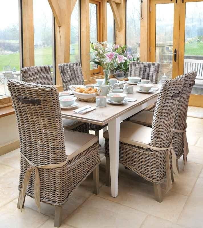 20+ Rattan Dining Tables and Chairs | Dining Room Ideas