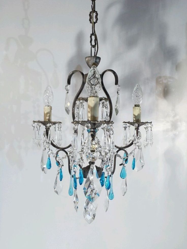 174 Best Light Images On Pinterest Pertaining To Turquoise Crystal Chandelier Lights (View 22 of 25)