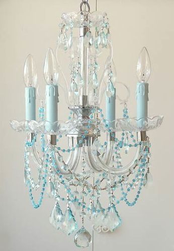 188 Best Light Fixtures Chandeliers Images On Pinterest Intended For Turquoise Crystal Chandelier Lights (View 10 of 25)