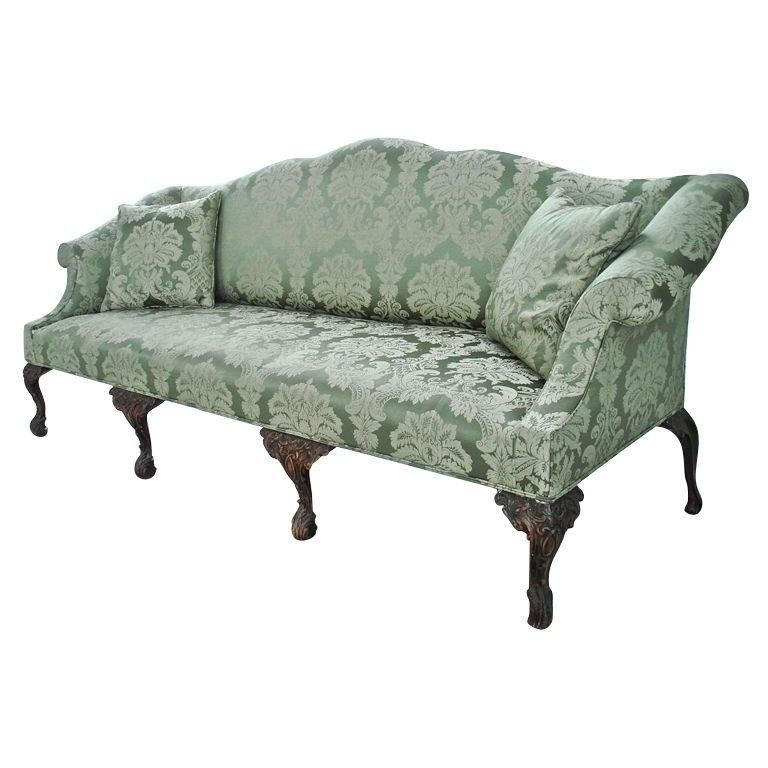 18Th Century Style Irish Chippendale Camelback Sofa At 1Stdibs Regarding Chippendale Camelback Sofas (View 8 of 20)