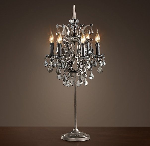22 Best Floor Chandelier Lamps Images On Pinterest Intended For Faux Crystal Chandelier Table Lamps (View 18 of 25)