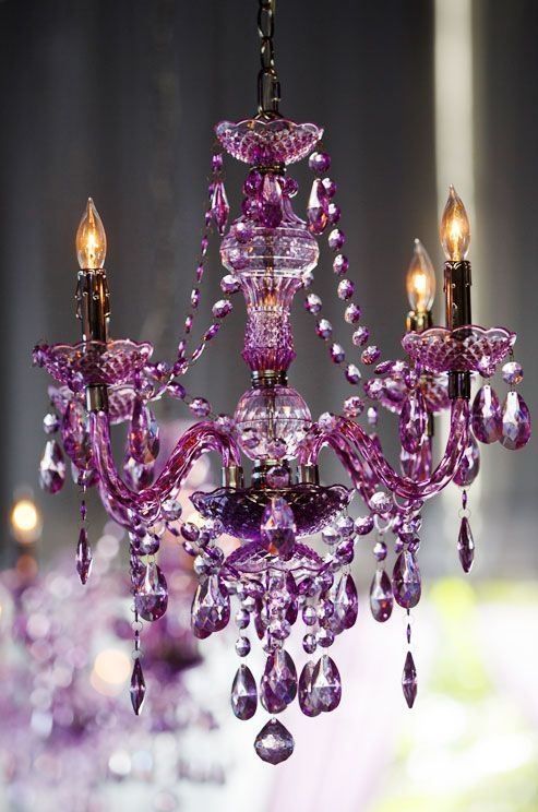 25 Best Purple Chandelier Ideas On Pinterest Purple Glass With Purple Crystal Chandeliers (View 6 of 25)