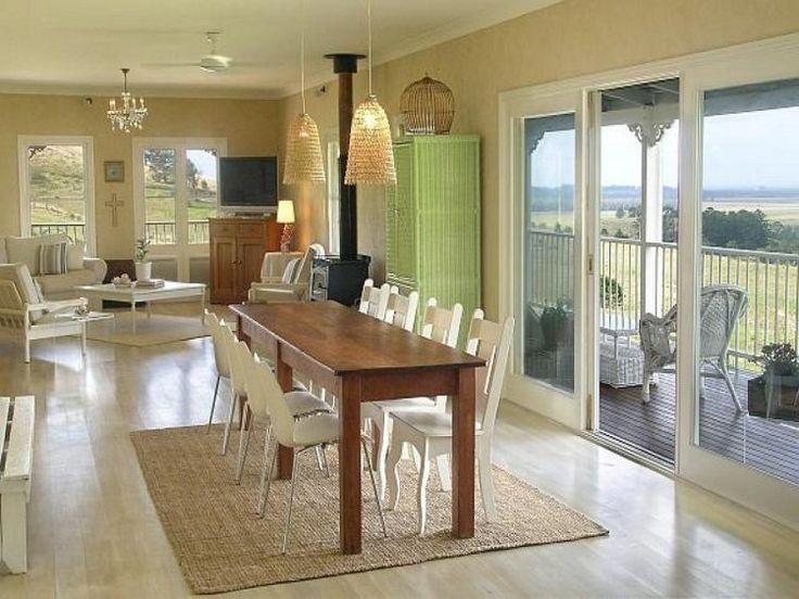 Thin long dining room table