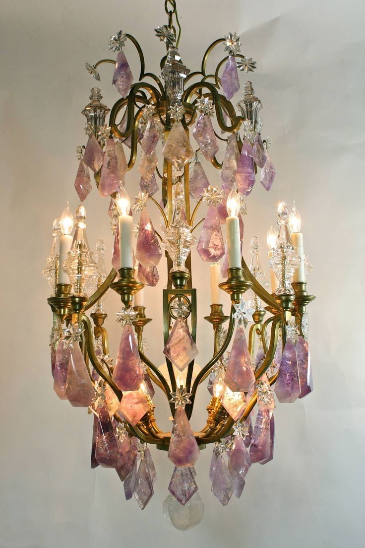 527 Best Chandeliers Wind Chimes Beautiful Images On Pinterest Pertaining To Purple Crystal Chandelier Lighting (View 14 of 25)