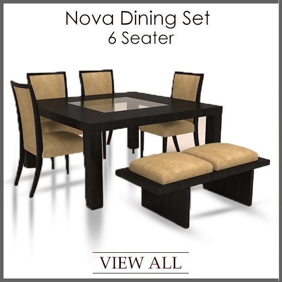 6 Seater Dining Set | Six Seater Dining Table And Chairs With Regard To 6 Seat Dining Table Sets (Photo 14 of 20)