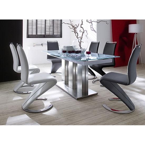 6 Seater Round Glass Dining Table All Products Kitchen Kitchen Inside 6 Seat Dining Table Sets (View 11 of 20)