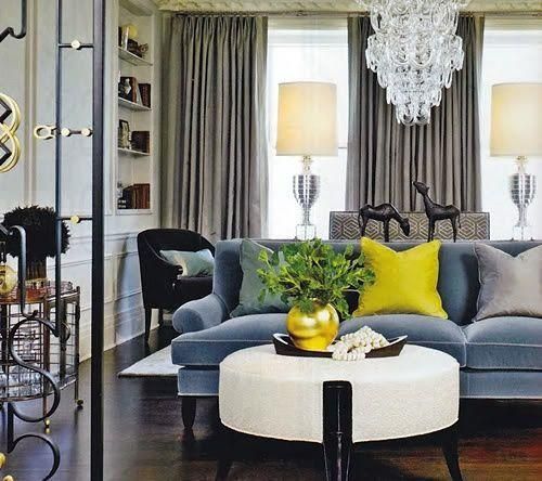 93 Best Velvet Furniture Love Images On Pinterest | Velvet In Blue Gray Sofas (Photo 1 of 20)