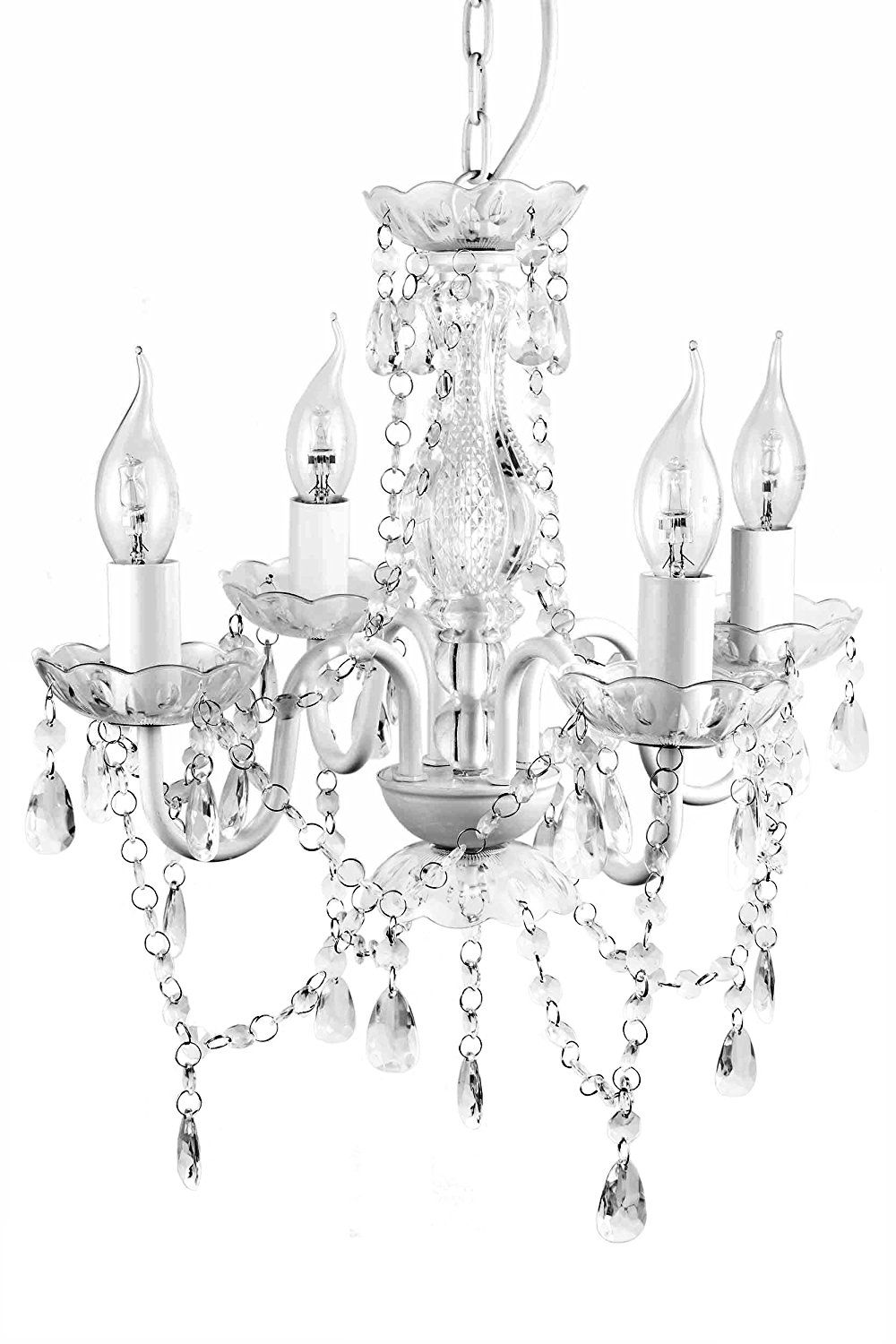 A2s Gypsy Crystal Chandelier Small Black 4 Arm H18 W15 In Small Gypsy Chandeliers (Photo 25 of 25)