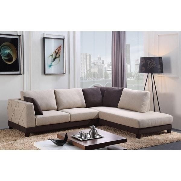 Abbyson 'verona' Fabric Sectional Sofa – Free Shipping Today Throughout Abbyson Sectional Sofas (Photo 1 of 20)