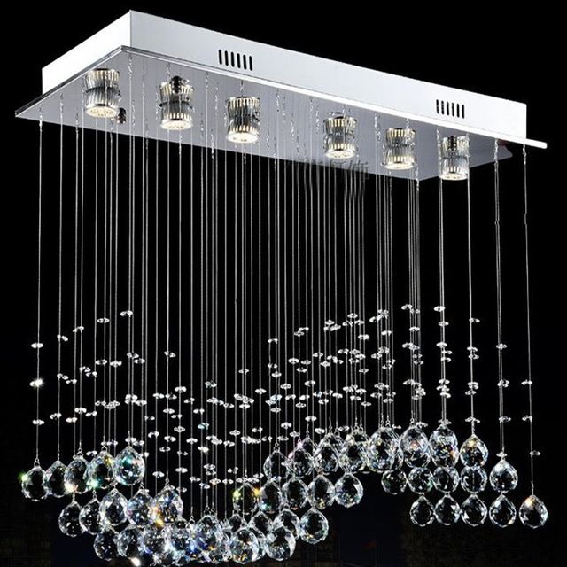 Aliexpress Buy Free Shipping Modern Wave K9 Led Crystal Ball Intended For Crystal Ball Chandeliers Lighting Fixtures (View 11 of 25)