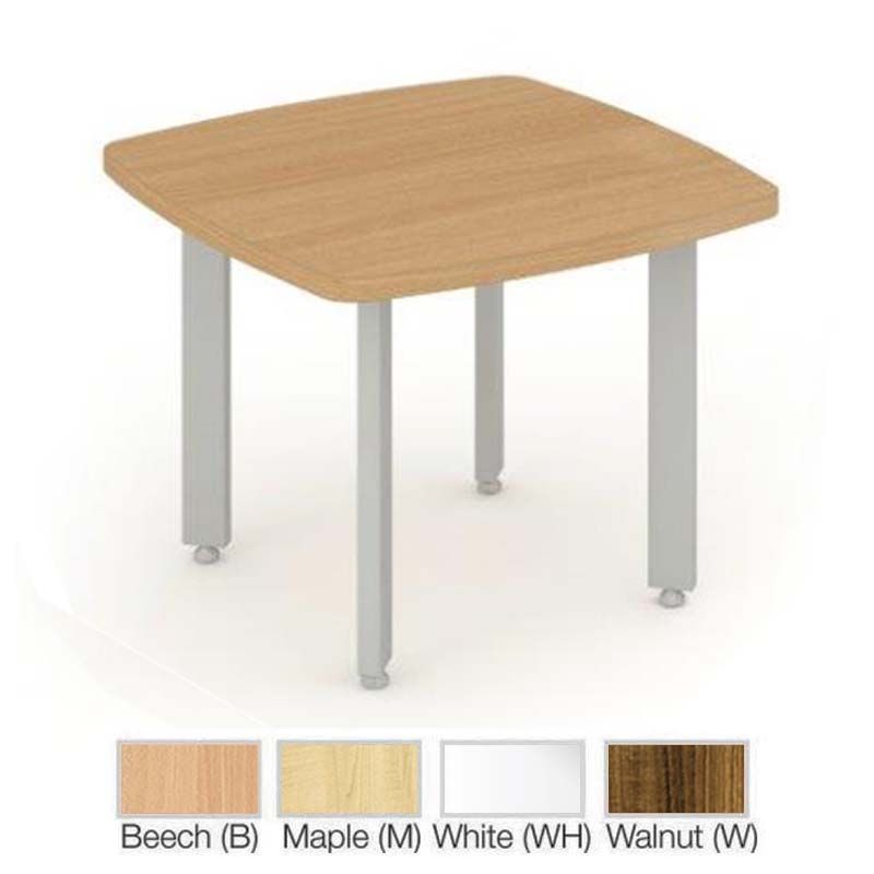 Amazing Best Beech Coffee Tables Intended For Pacific 600mm Square Coffee Table With Silver Legs In Beech Maple (Photo 30 of 50)
