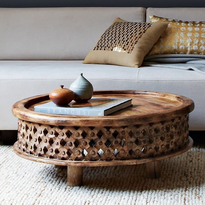 Amazing Brand New Mango Coffee Tables With Regard To Carved Wood Coffee Table West Elm (View 30 of 50)